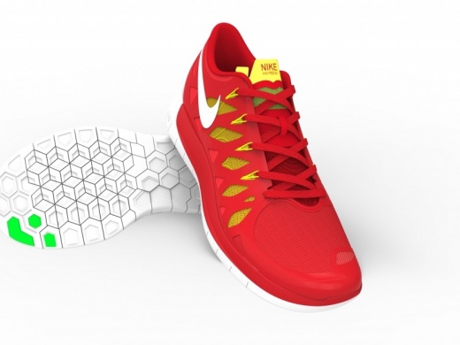 鞋3D-NIKE Free 5.0设计作品效果图